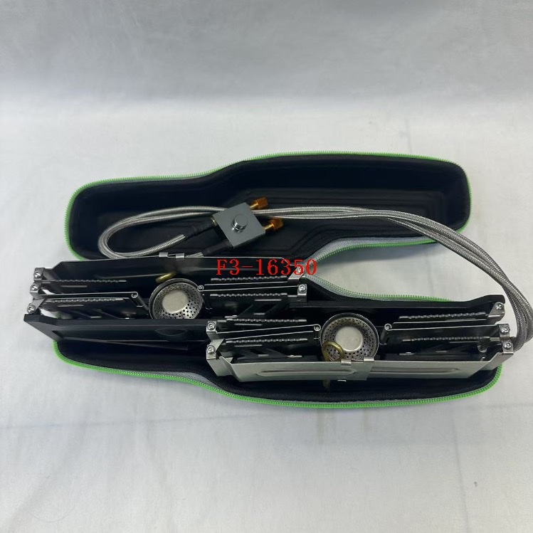 New folding card stove, portable folding outdoor card type, beautiful and durable, double-head outdoor camping special source factory, source factory details Picture