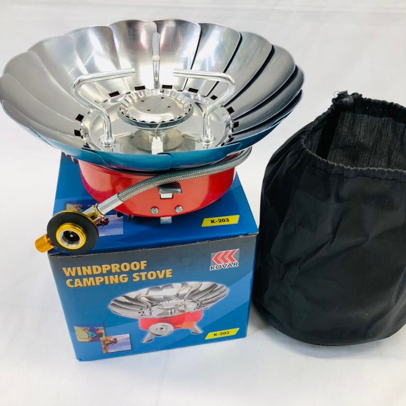 Large outdoor lotus stove, compact and convenient, windproof with feet design for greater stability, long rubber hose for safety, source factory, source factory