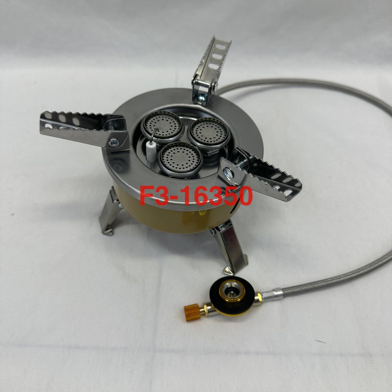 户外三星炉灶防风猛火炉头野餐露营卡式液化气便携式野营炉户外炉白底实物图