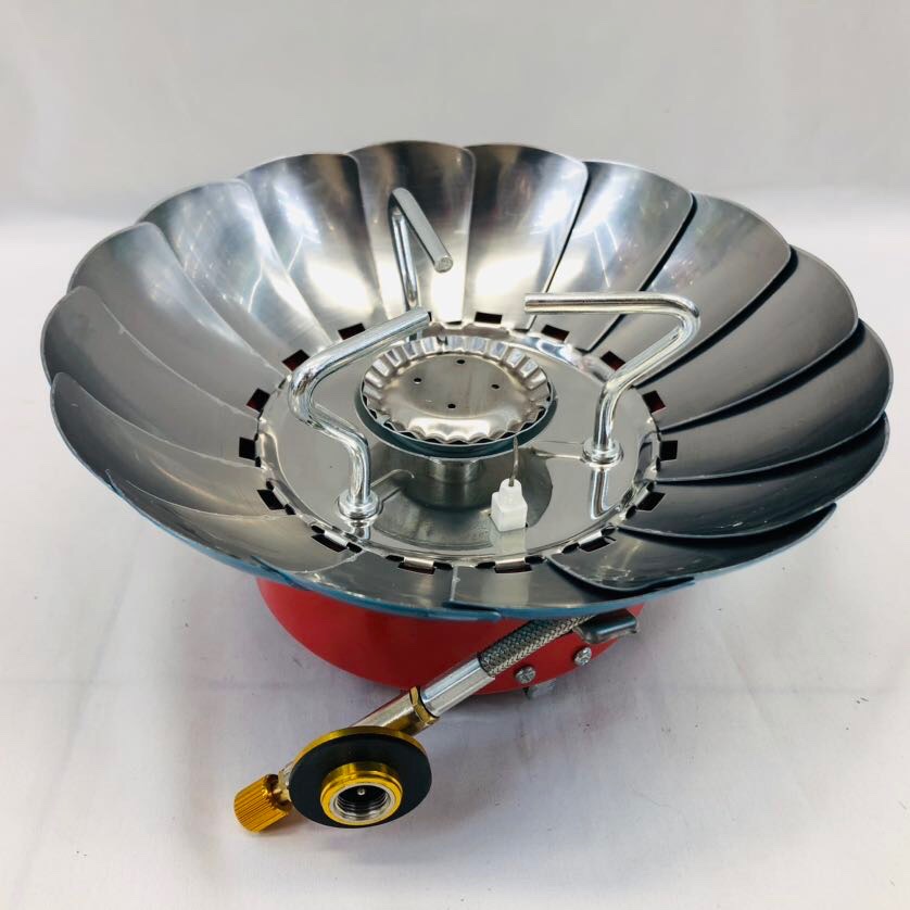 Large outdoor lotus stove, compact and convenient, windproof with feet design for greater stability, long rubber hose for safety, source factory, source factory Specification image