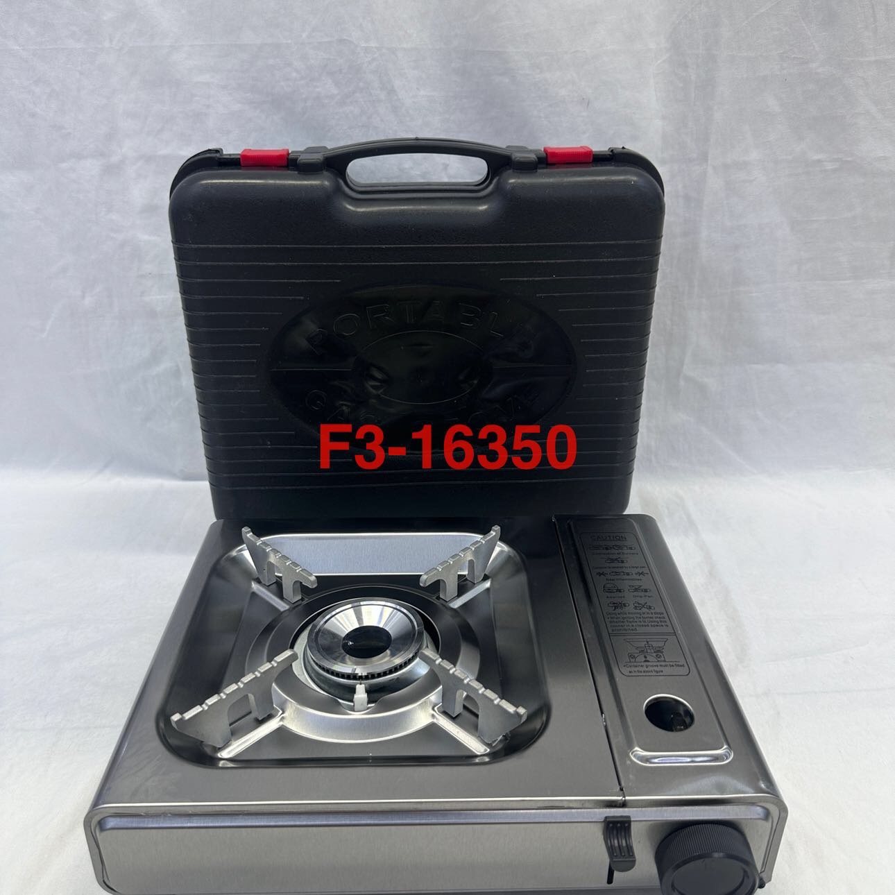 The newly upgraded stainless steel foot high-power outdoor portable cassette stove is suitable for cookware of different sizes. Stainless steel cassette type source factory source factory source factory source factory source factory details Picture