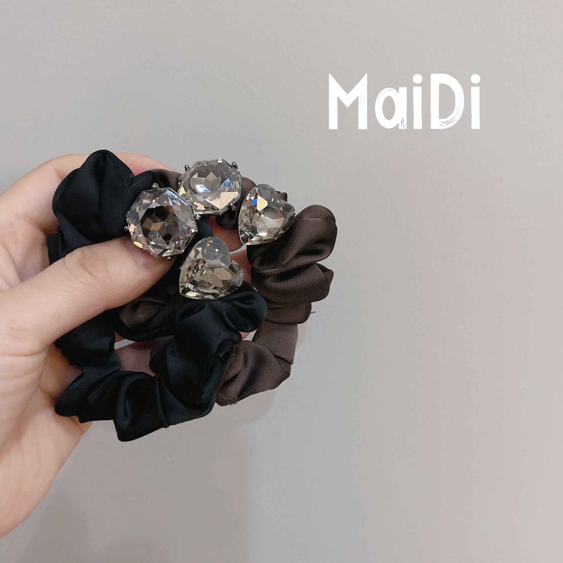 精致新款水钻发圈女气质百搭马尾扎丸子头皮筋高弹力简约发绳头饰 详情图6