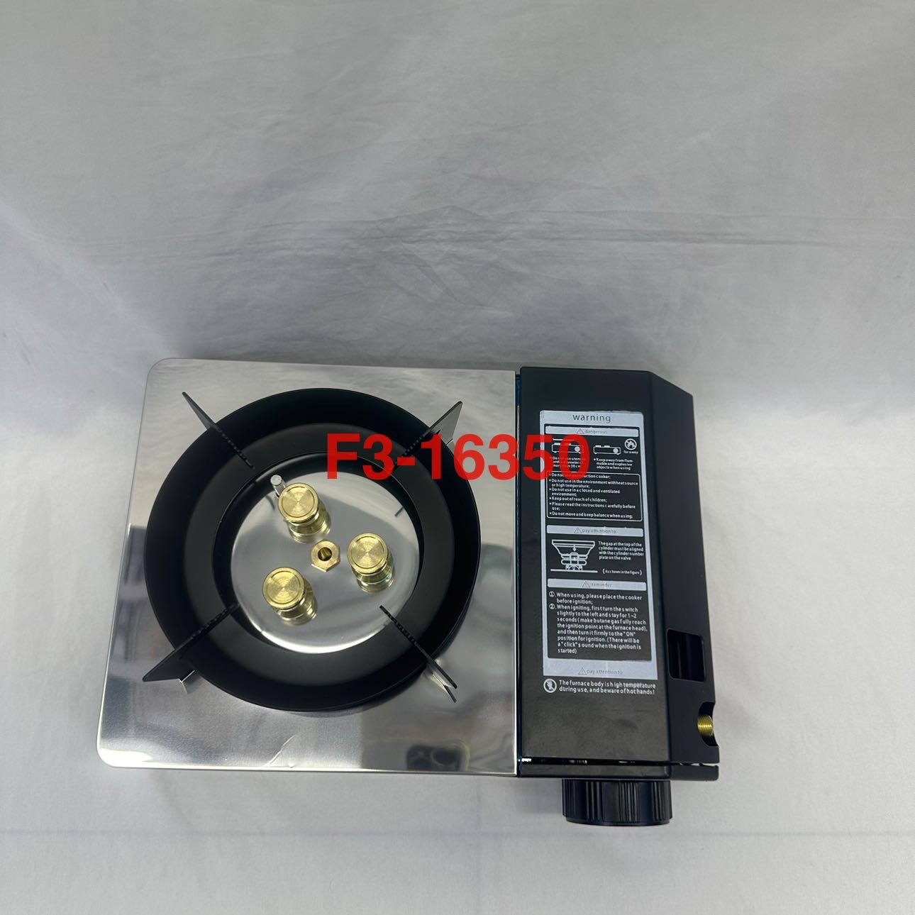 The magnetic valve body of the portable outdoor dual-purpose camping gas stove is more convenient to install. Source factory. Source factory Application Scenario