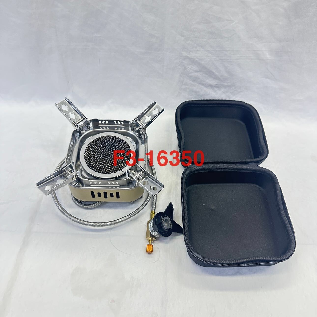The new infrared gas stove with a powerful flame comes with an adapter. It is an outdoor gas stove and an outdoor camping stove. Source factory. Source factory Specification image