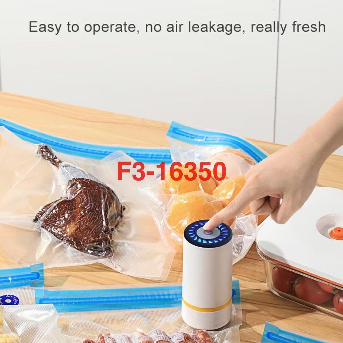 食品抽真空机 手持真空棒 食品保鲜袋便携式真空泵源头工厂