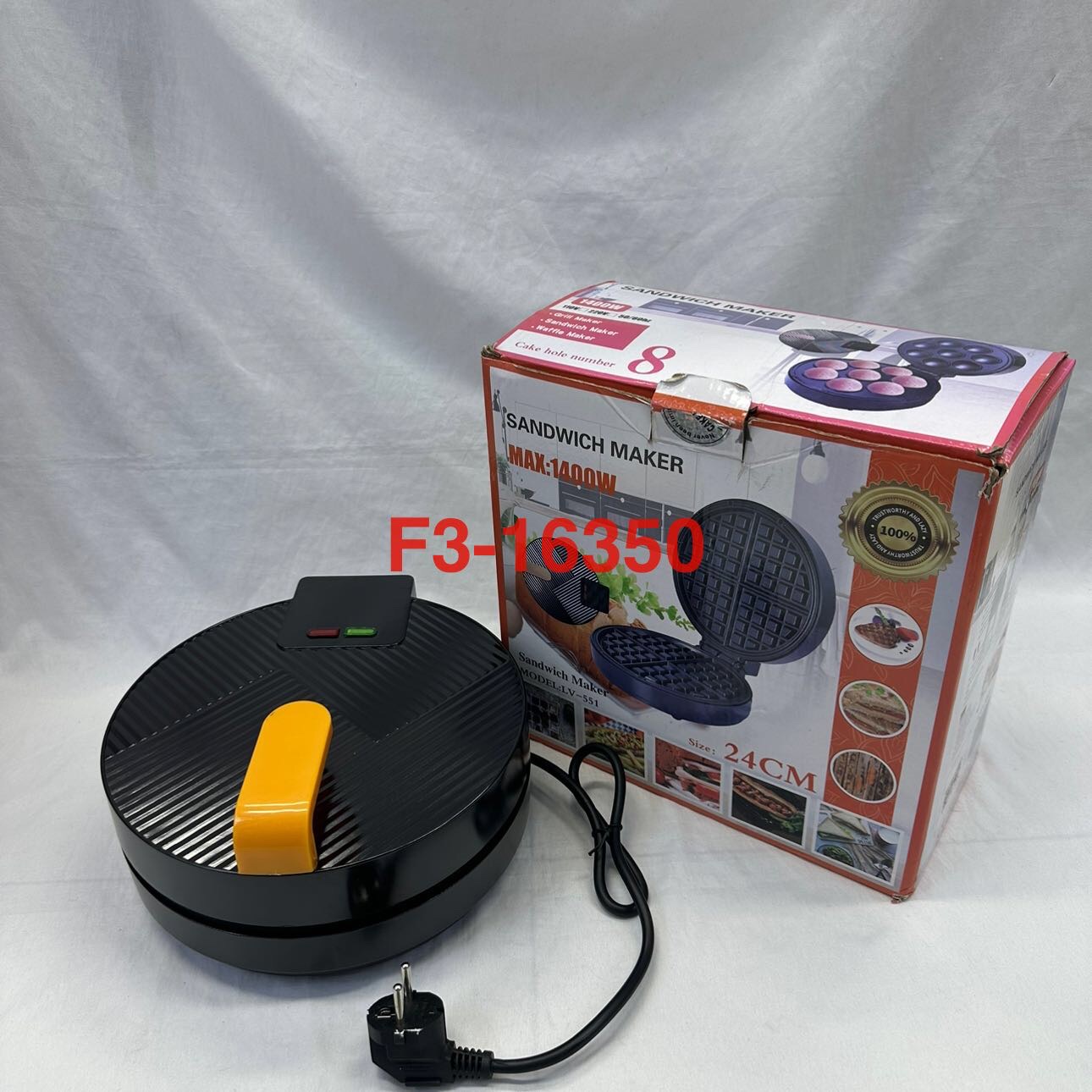 Best-selling double-sided heating sandwich maker, grill, detachable tray breakfast machine, waffle maker, sandwich and pani maker, source factory, source factory Item Picture