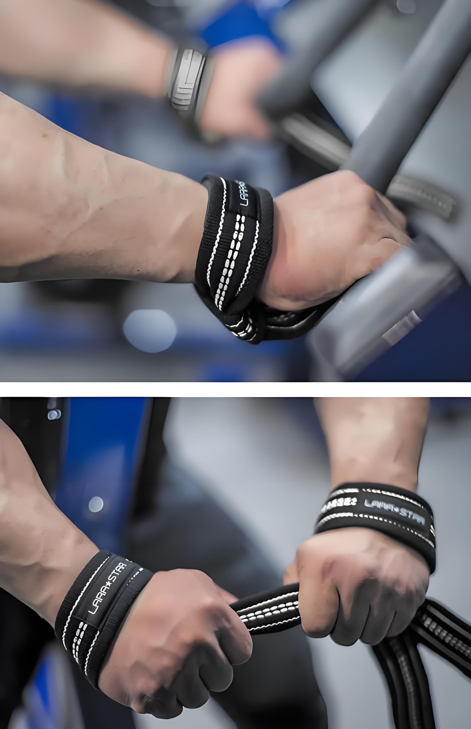 High-elasticity thumb ring strength training gym weightlifting wristband exercise wristband padding support hard pull band wrist guard, sports wrist guard, quick-drying towel wrist guard, ancient-style sports protective gear Application Scenario