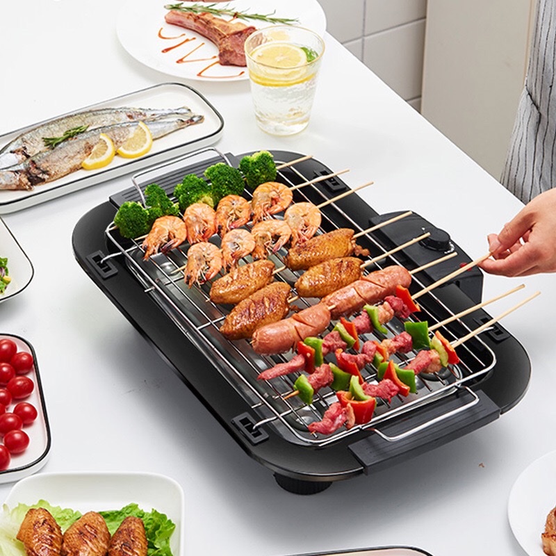 En stock parrilla eléctrica doméstica parrilla eléctrica sin humo parrilla eléctrica parrilla de carne estantería de parrilla interior fiesta familiar fuente de fábrica Application Scenario