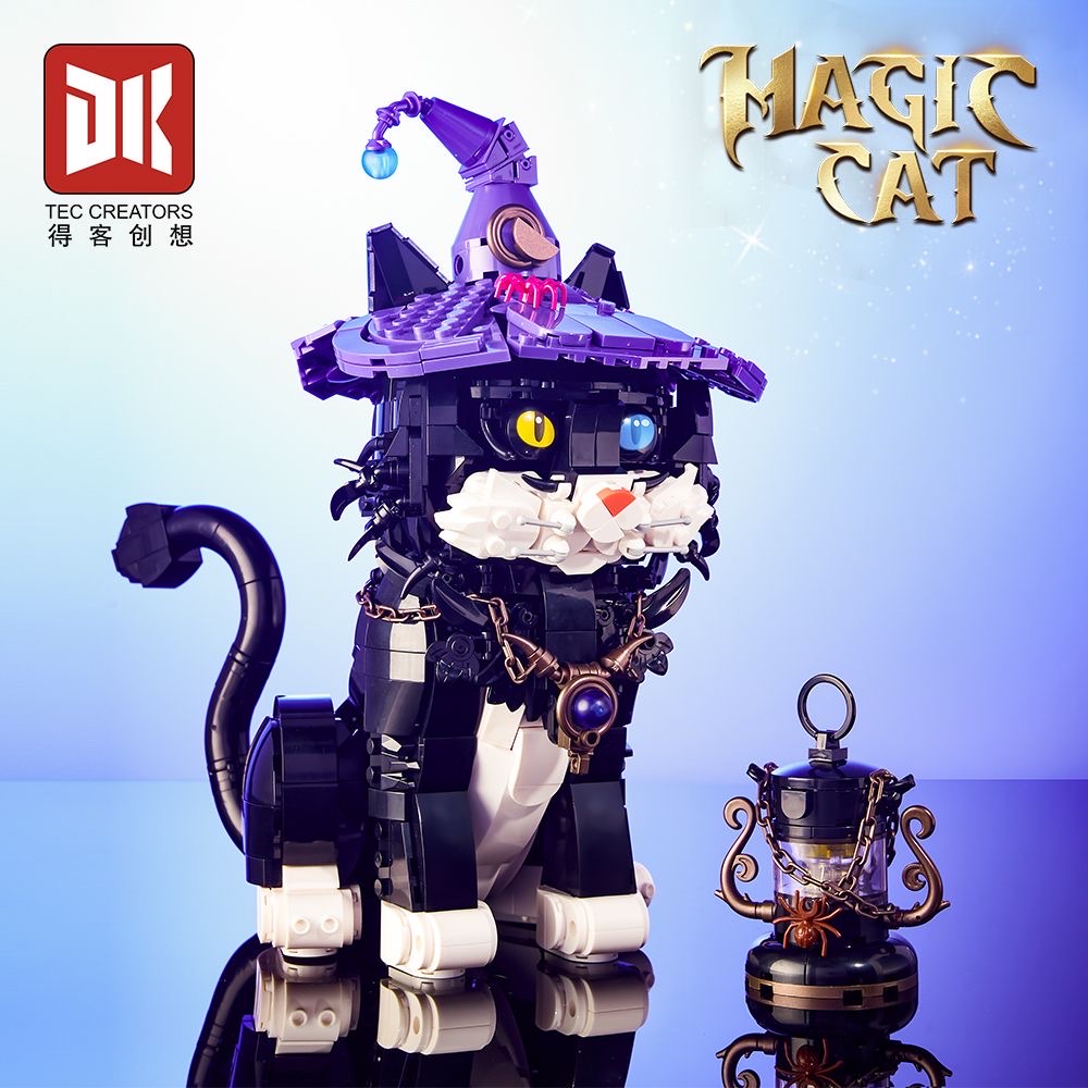 Compatible with Deke Creative Technology sense, puzzle building Magic Cat, genuine girls' trendy building blocks, puzzle and creative toys detail image 3