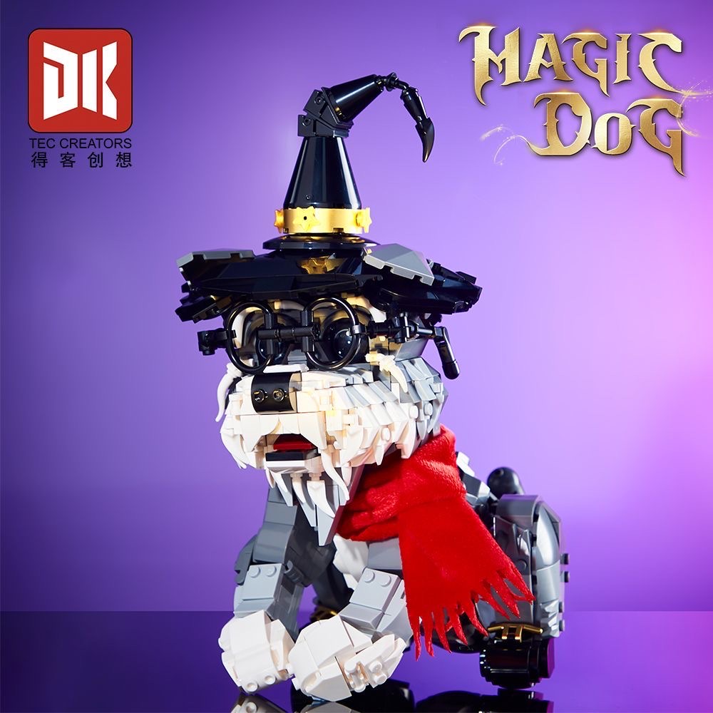 Compatible with Deke building blocks Magic Dog adult cute playmate, a new version of domestic handcrafted mechanical assembly 2025 building blocks