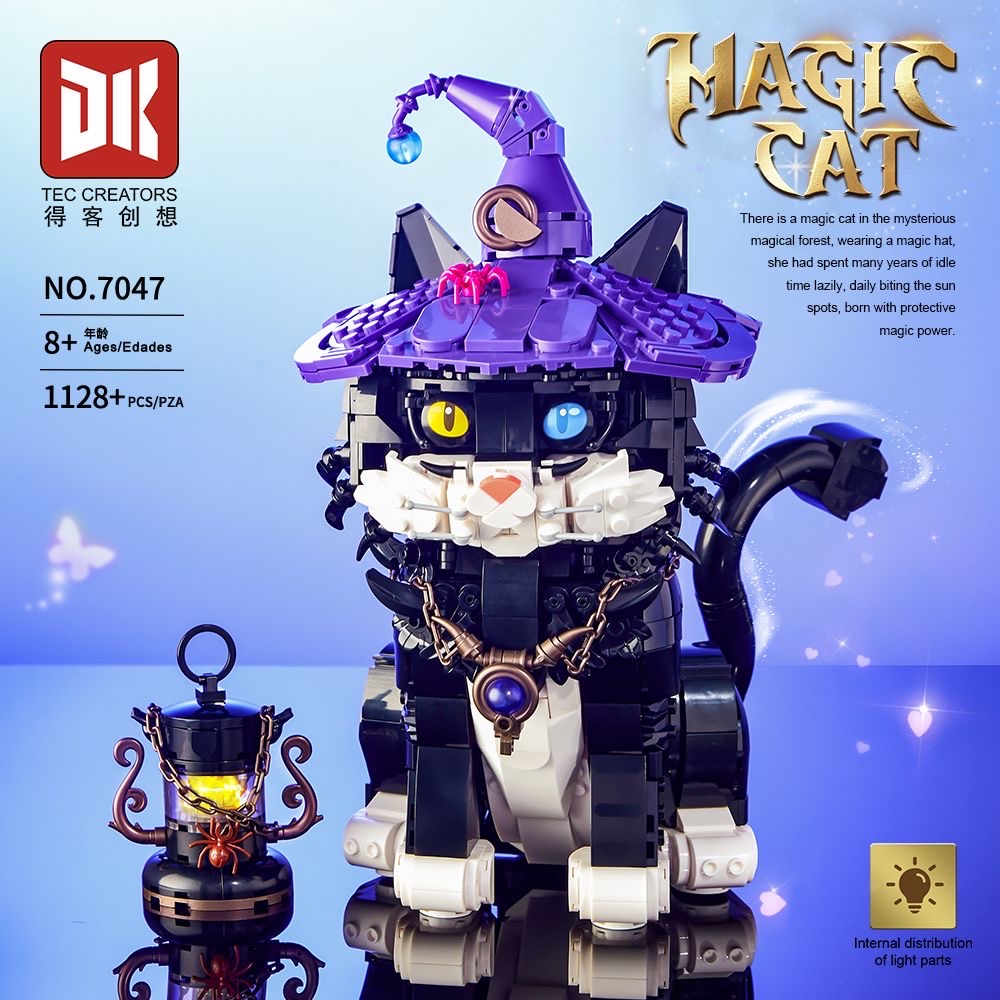 Compatible with Deke Creative Technology sense, puzzle building Magic Cat, genuine girls' trendy building blocks, puzzle and creative toys detail image 7
