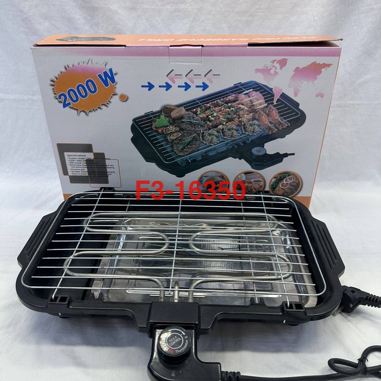 Coreano multifuncional acero inoxidable hogar eléctrico asador sin humo menos aceite parrilla grill eléctrico portátil horno fuente fábrica Item Picture