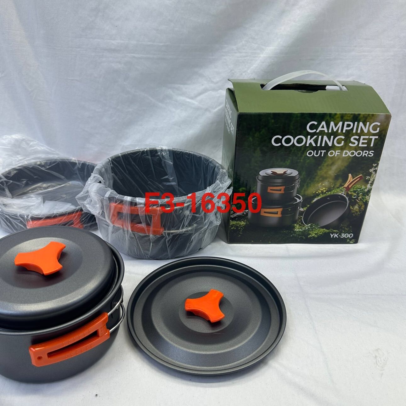 Outdoor cookware, camping cookware, cassette stoves, picnic pot sets, camping cooking POTS, portable kettles, picnic sets, YK-300 source factory details Picture