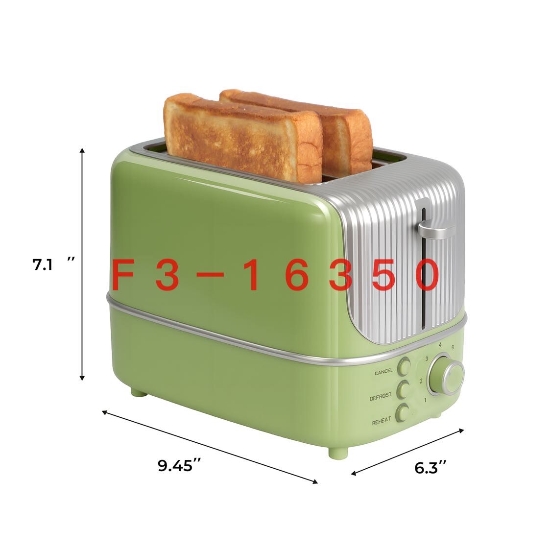 وخبز محمصة خبز FT-1002 الخبز المنزلي أربع شرائح خبز محمص متعددة الأغراض في فرن دوز Item Picture