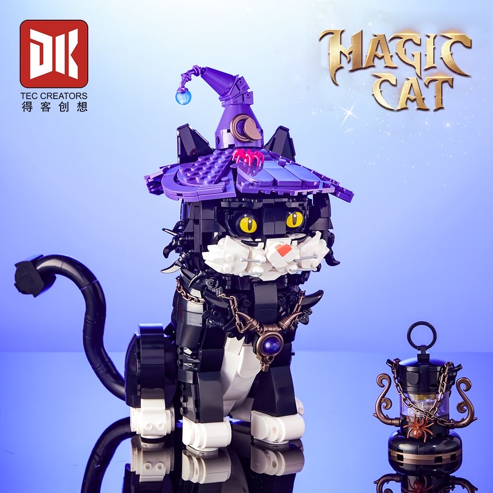 Compatible with Deke Creative Technology sense, puzzle building Magic Cat, genuine girls' trendy building blocks, puzzle and creative toys detail image 6