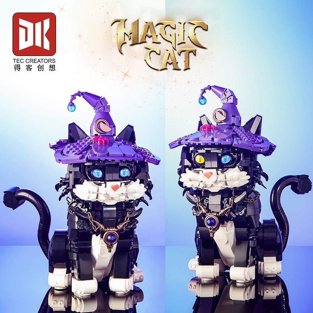 Compatible with Deke Creative Technology sense, puzzle building Magic Cat, genuine girls' trendy building blocks, puzzle and creative toys detail image 4
