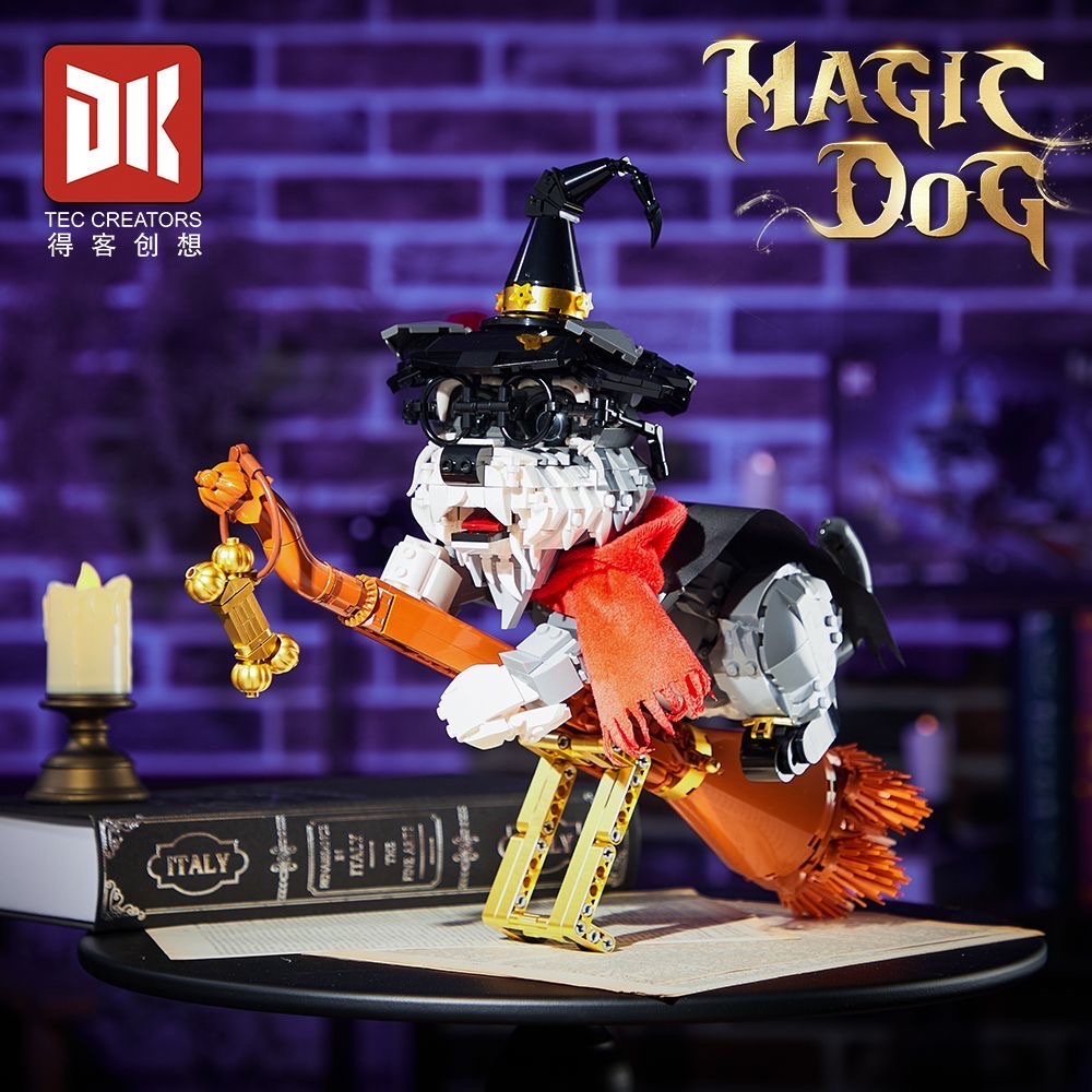 Compatible with Deke building blocks Magic Dog adult cute playmate, a new version of domestic handcrafted mechanical assembly 2025 building blocks Item Picture