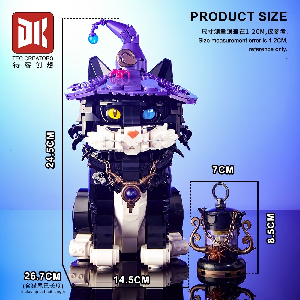 Compatible with Deke Creative Technology sense, puzzle building Magic Cat, genuine girls' trendy building blocks, puzzle and creative toys detail image 2