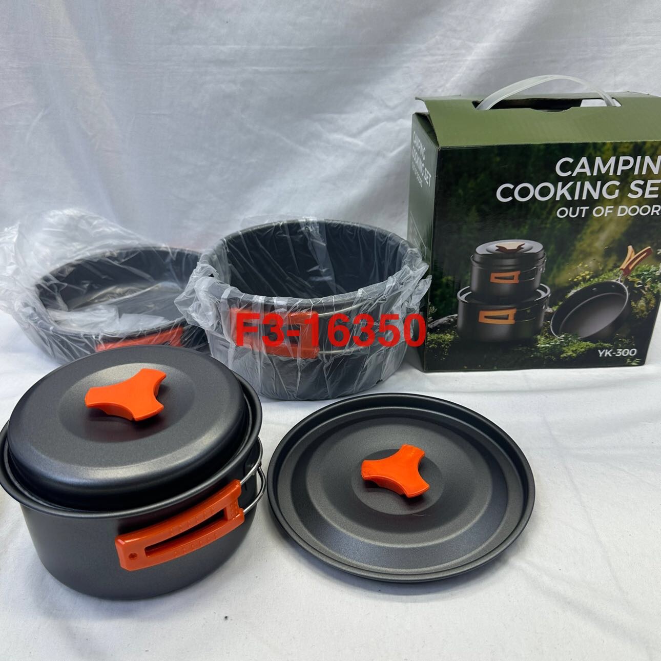 Outdoor cookware, camping cookware, cassette stoves, picnic pot sets, camping cooking POTS, portable kettles, picnic sets, YK-300 source factory Specification image