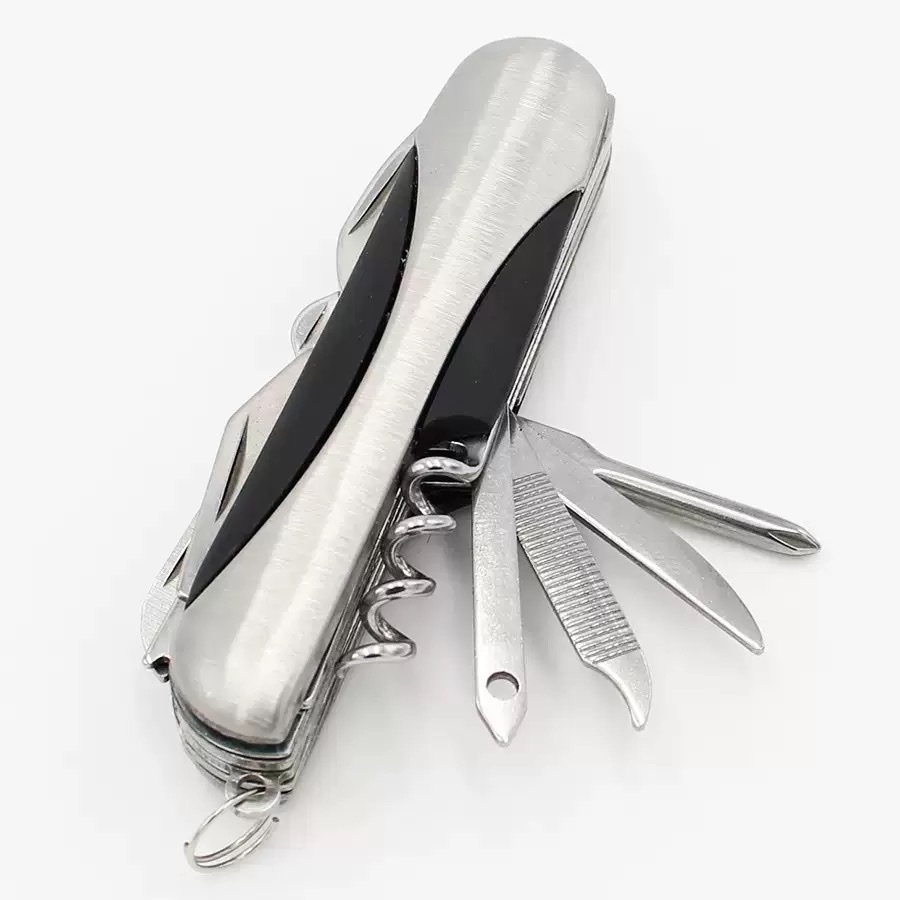 In-stock multi-functional folding knife, Swiss stainless steel 11-cut small knife, outdoor folding knife, straight knife, portable tool detail image 2