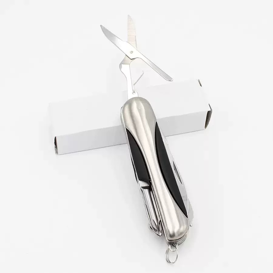 In-stock multi-functional folding knife, Swiss stainless steel 11-cut small knife, outdoor folding knife, straight knife, portable tool detail image 3