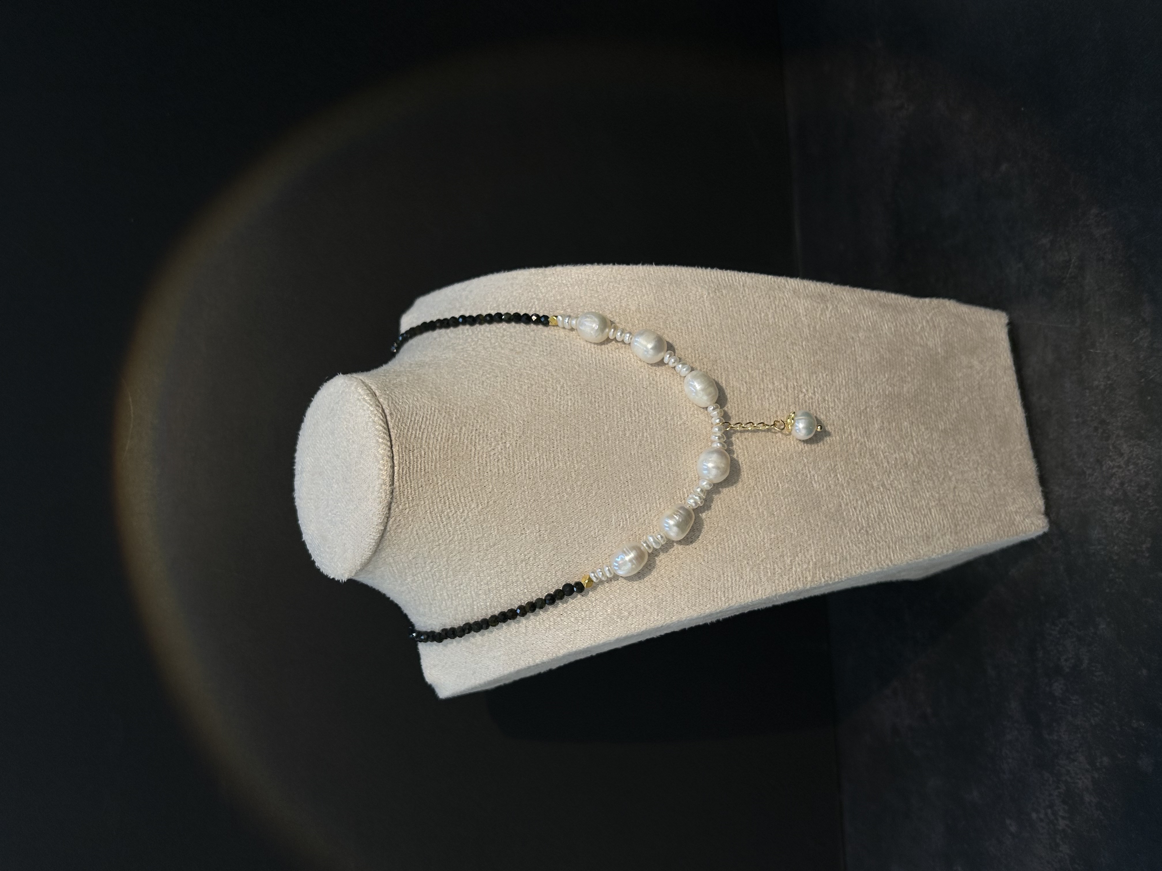 清新版项链饰品毛衣链穿搭白色珍珠色详情图2