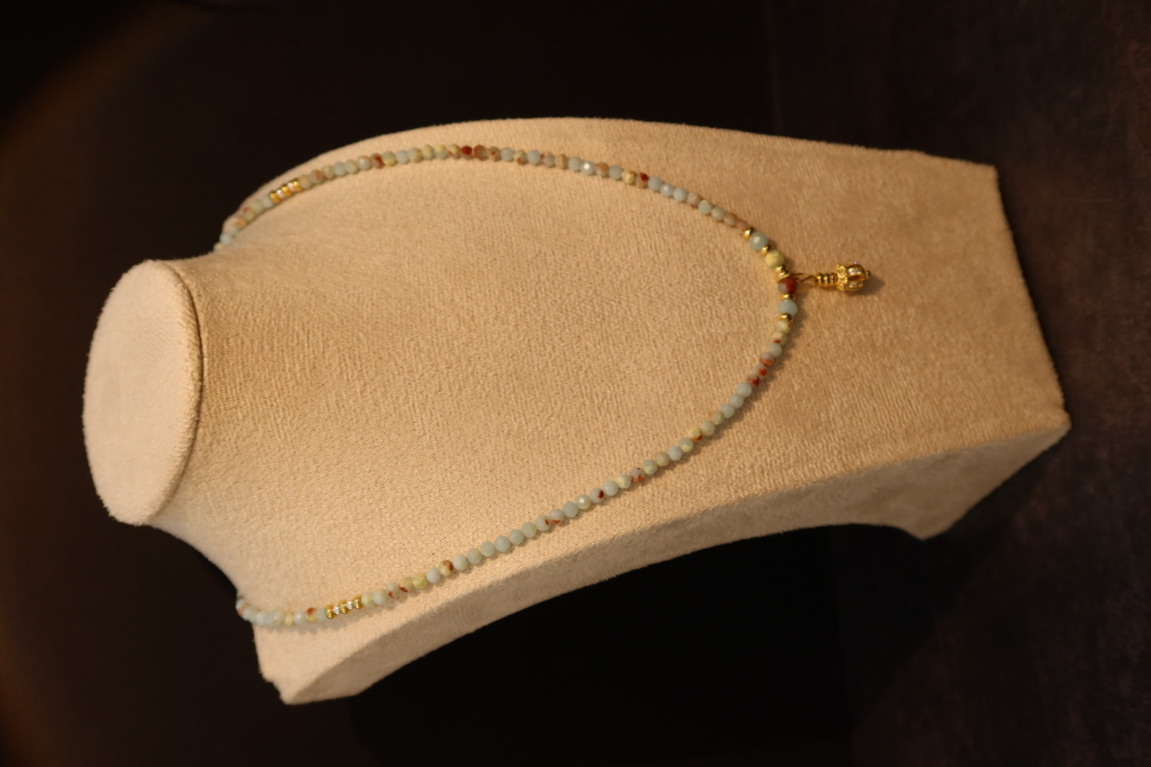 新款百搭项链珍珠天然石项链银饰珍珠项链时尚百搭毛衣链