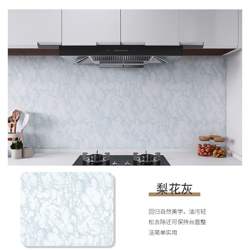 跨境厨房贴纸防水防油大理石具贴膜自粘防水防油瓷砖灶台厨房贴纸详情图18