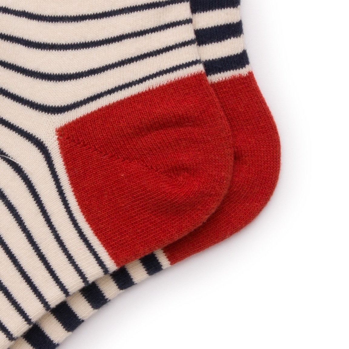 Cotton Spirit Couple's Striped AB cotton socks, thick and thin striped color-matched yin-yang socks, unisex socks detail image 5