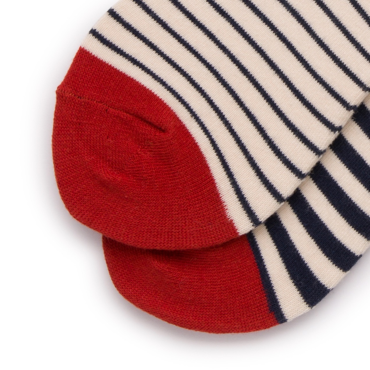 Cotton Spirit Couple's Striped AB cotton socks, thick and thin striped color-matched yin-yang socks, unisex socks detail image 6