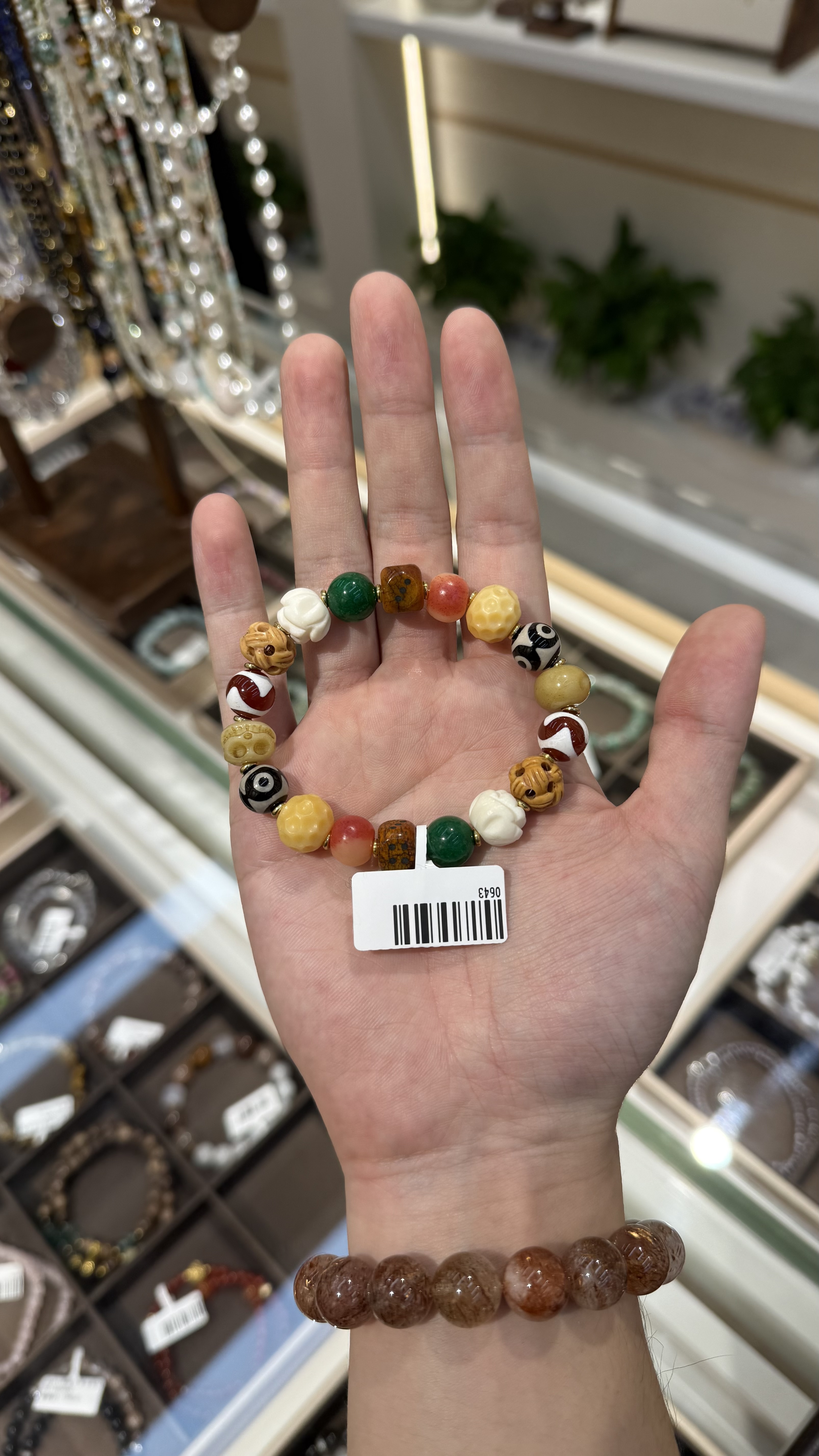 百搭简约手串星月菩提文玩合香手串紫金鼠檀木香木安神手工编织细节图