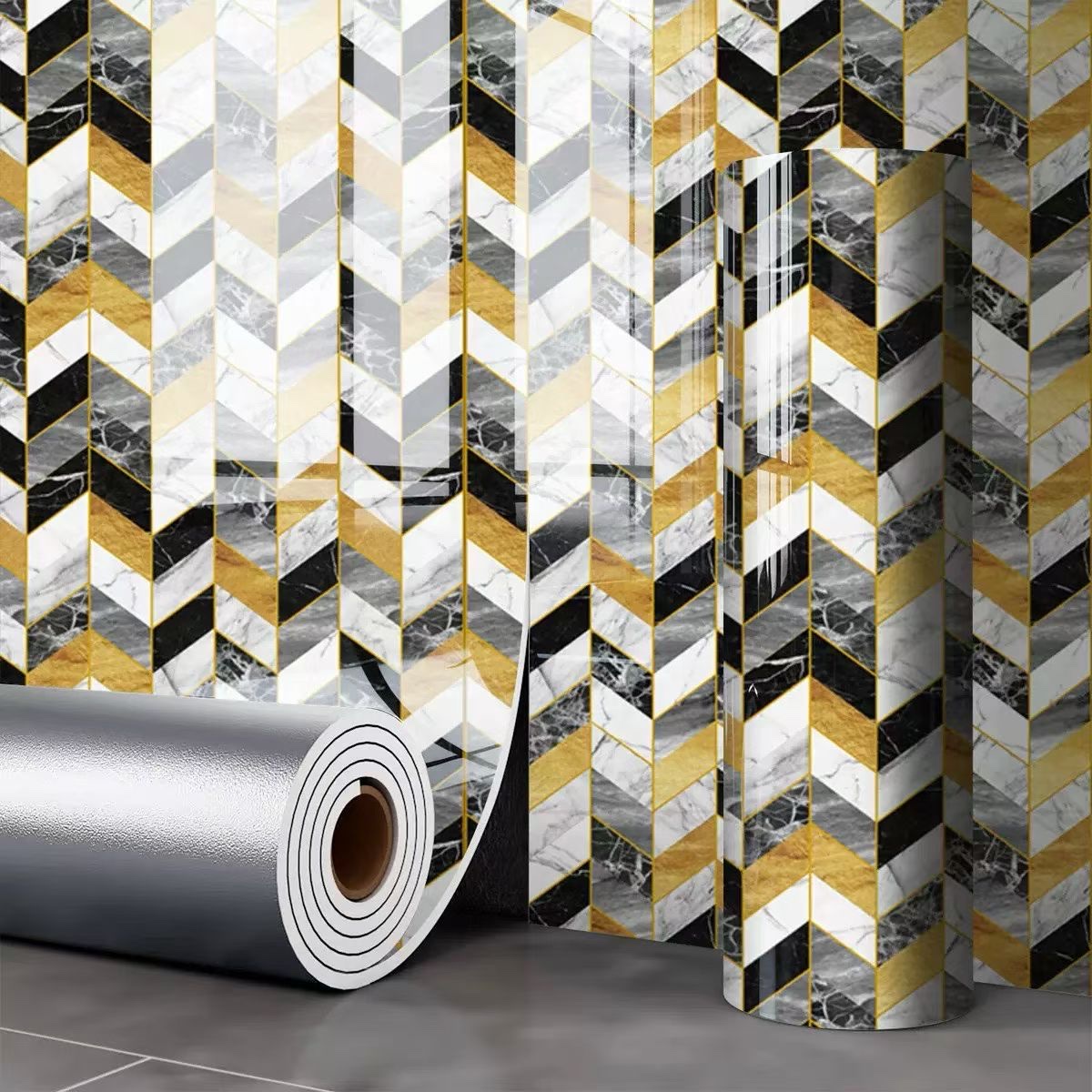 Wholesale home beautification and decoration marble style simple modern self-adhesive wall stickers detail image 4