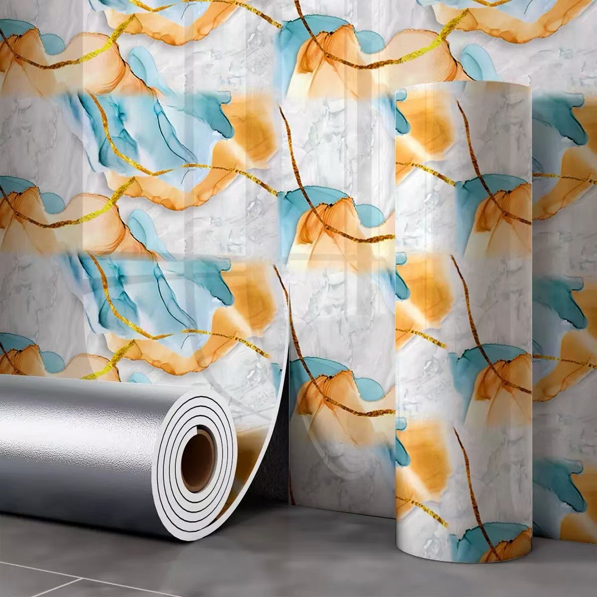 Wholesale home beautification and decoration marble style simple modern self-adhesive wall stickers detail image 9