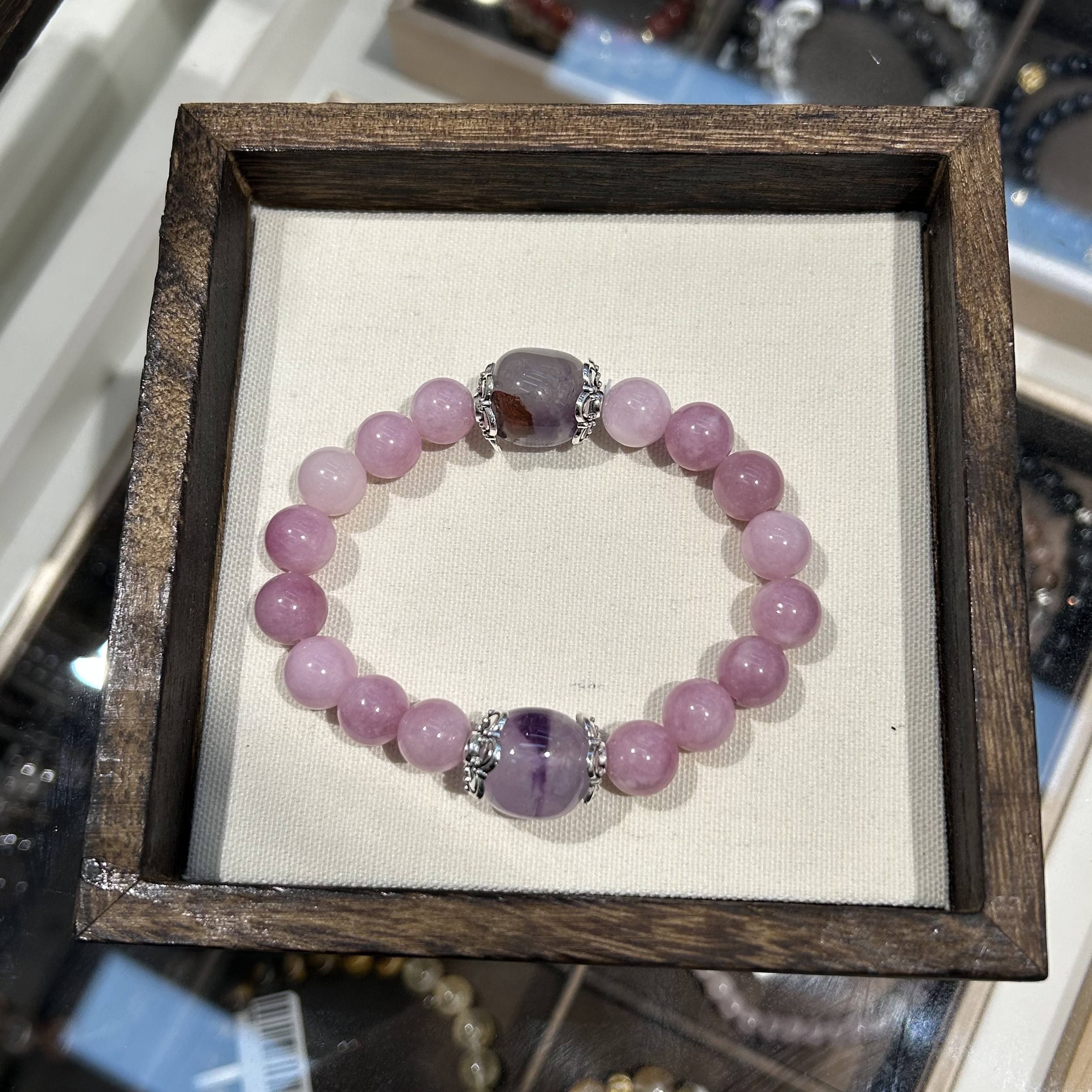 新款红色裂纹玛瑙大颗纹路高级感手串合香手串文玩星月菩提正品喜庆高级ins白底实物图