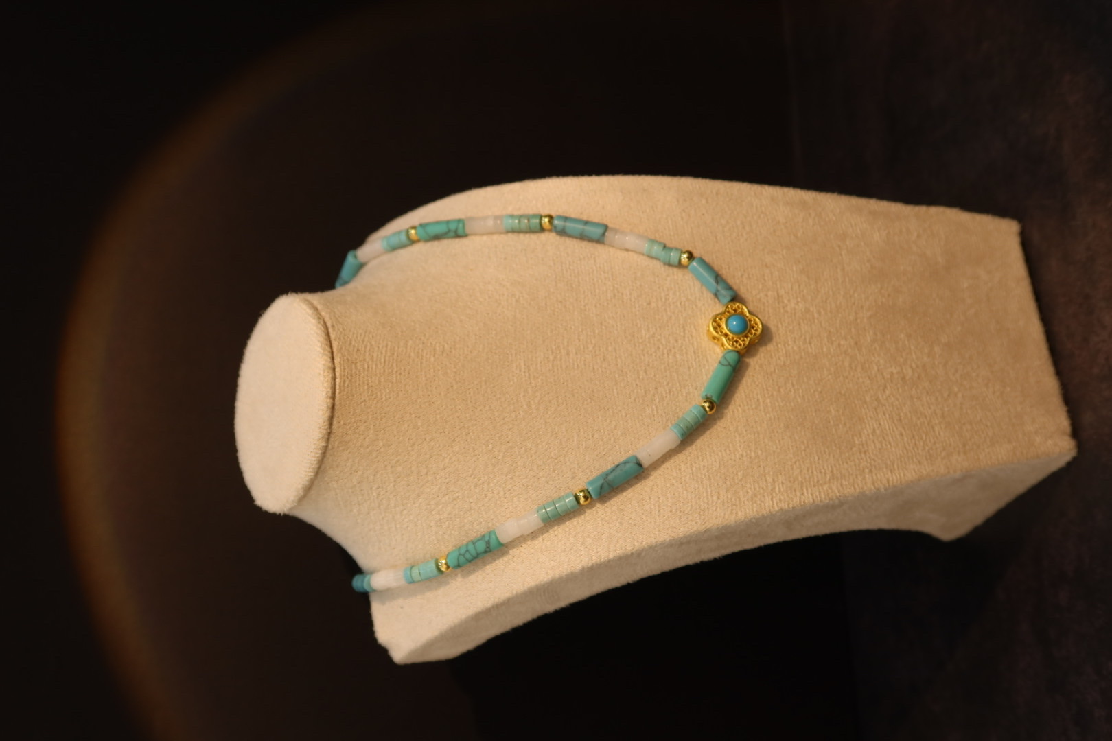 新款百搭项链珍珠天然石项链银饰珍珠项链时尚百搭毛衣链详情图3