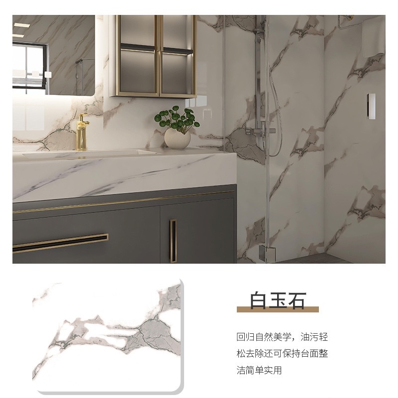跨境厨房贴纸防水防油大理石具贴膜自粘防水防油瓷砖灶台厨房贴纸详情图10