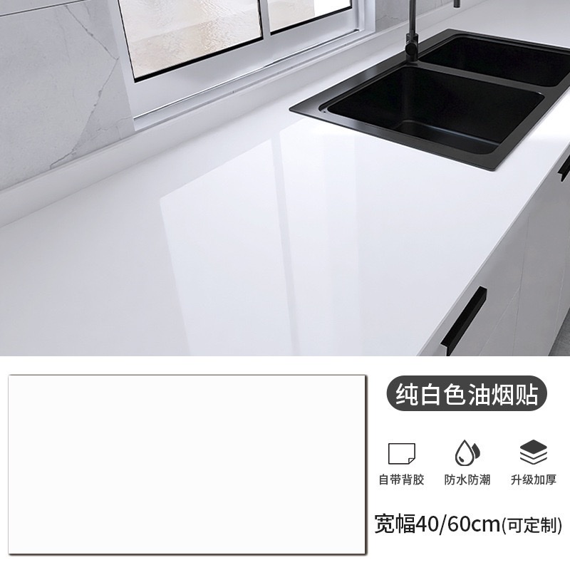 跨境厨房贴纸防水防油大理石具贴膜自粘防水防油瓷砖灶台厨房贴纸详情图1