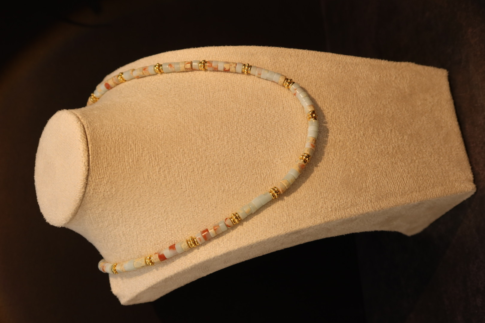 新款百搭项链珍珠天然石项链银饰珍珠项链时尚百搭毛衣链细节图