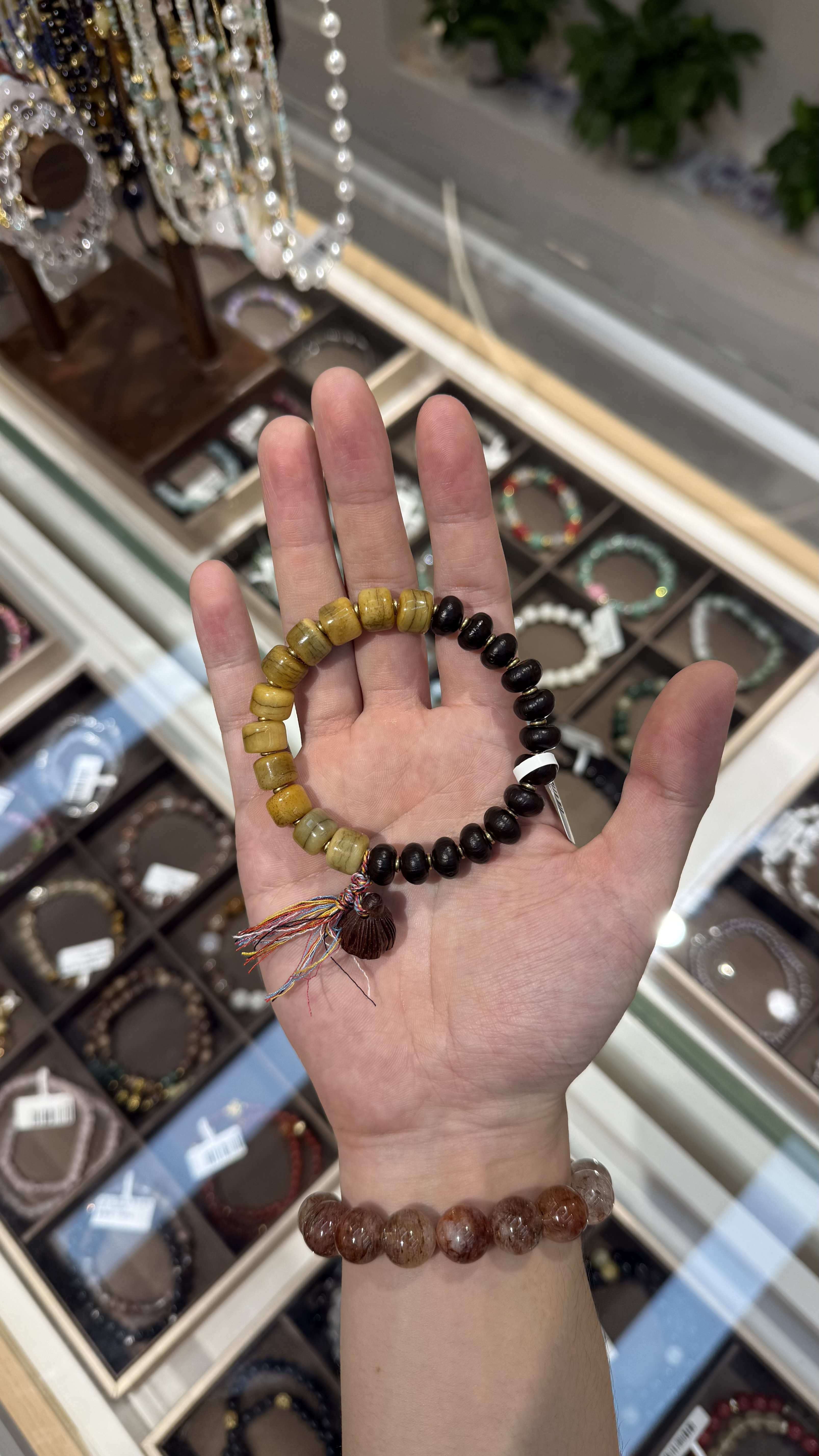 百搭简约手串星月菩提文玩合香手串紫金鼠檀木香木安神手工编织