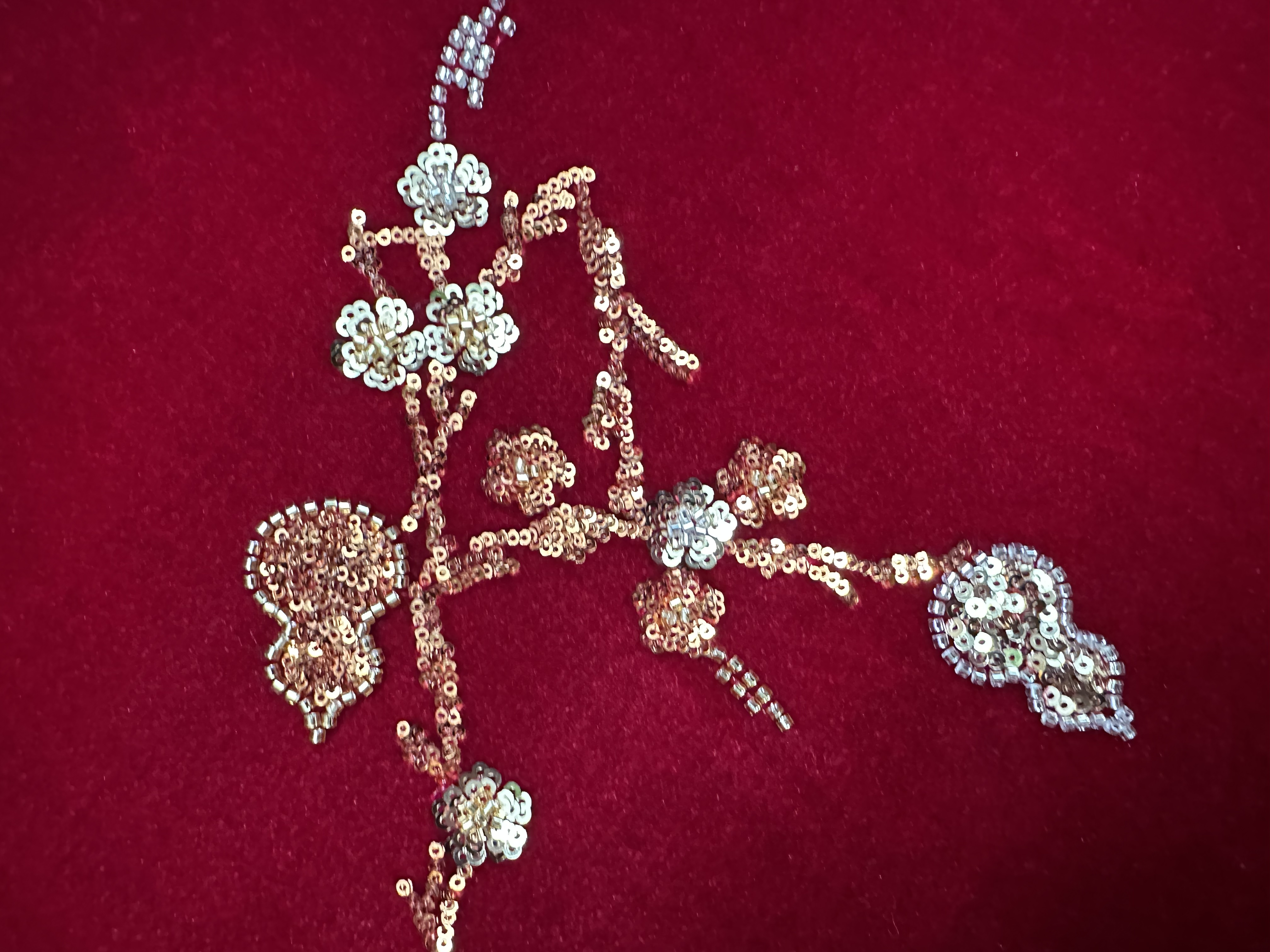 马踏祥云双色葫芦蝴蝶双层复合绒做外套马甲礼服旗袍详情图10