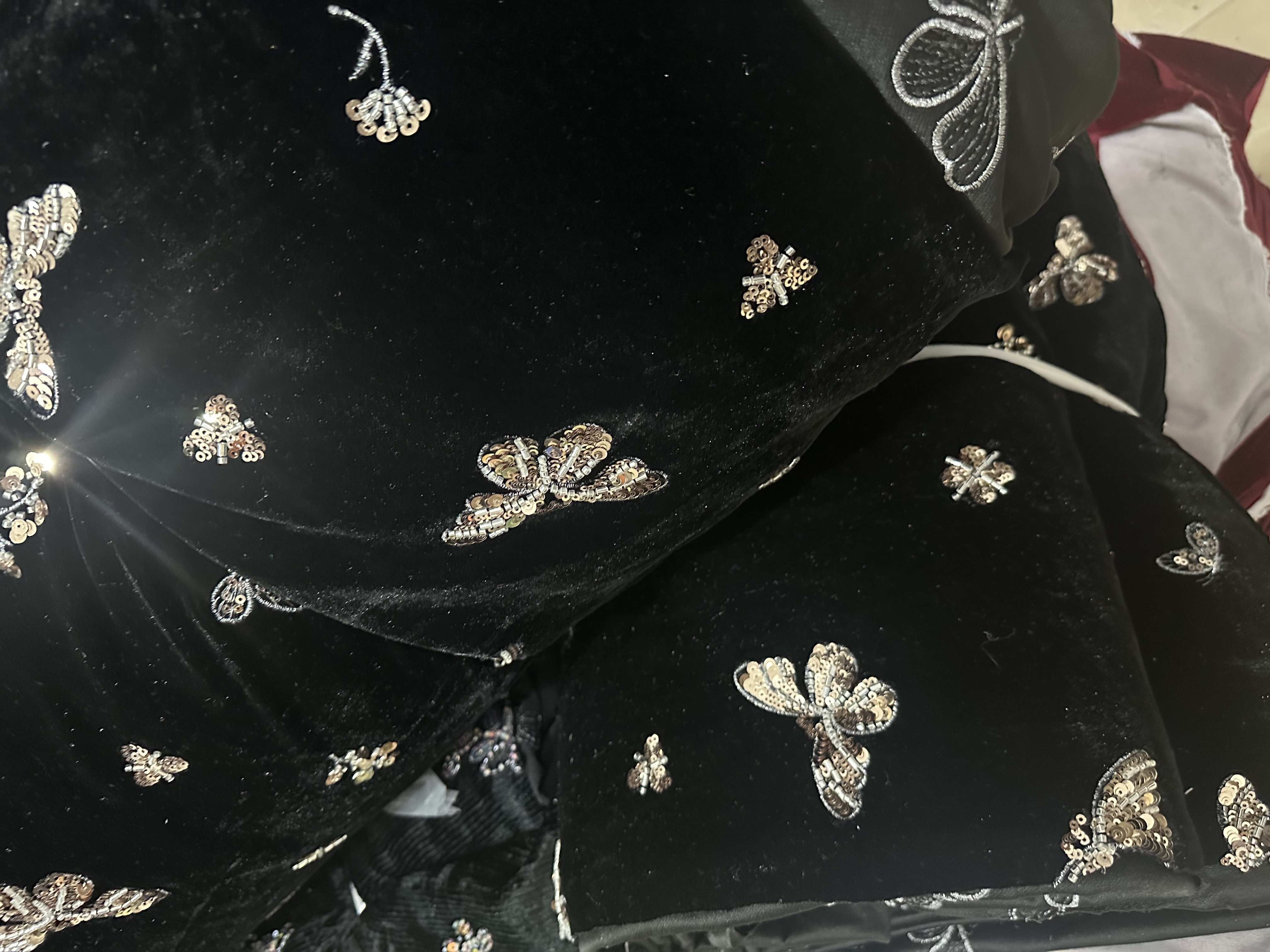 马踏祥云双色葫芦蝴蝶双层复合绒做外套马甲礼服旗袍详情图13