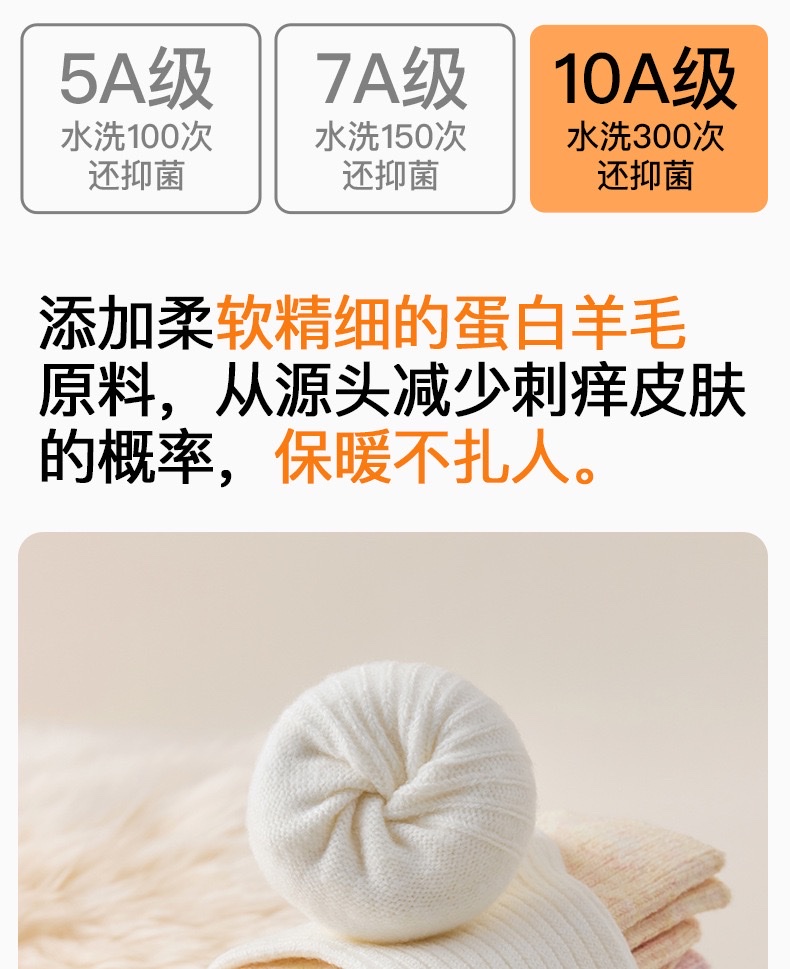 Winter wool cartoon puppy embroidered grey socks for women, mid-calf socks, ins trendy Japanese style, cute pile long socks detail image 8