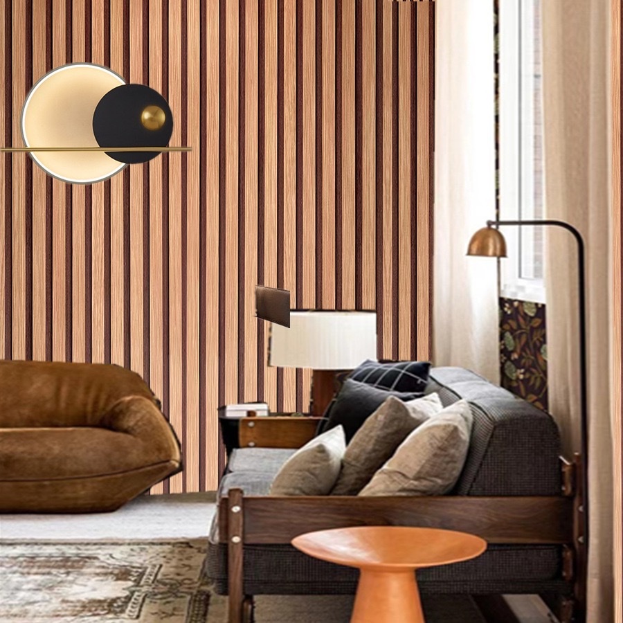 Cross-border wholesale self-adhesive wallpaper, striped PVC imitation grille, wood grain wall stickers, restaurant table and cabinet waterproof stickers detail image 2