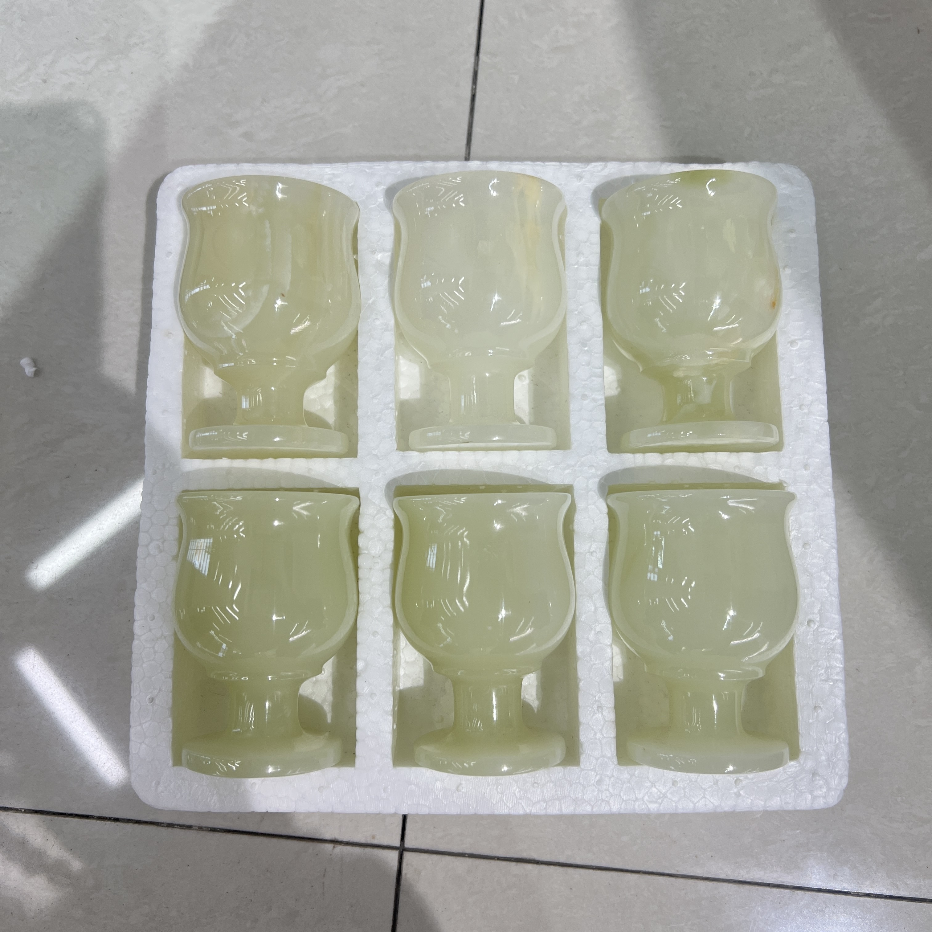 巴基斯坦玉杯#新品上架#酒具白酒具红酒杯一体成型白酒具酒杯摆件冰杯白酒杯酒杯摆件详情图6