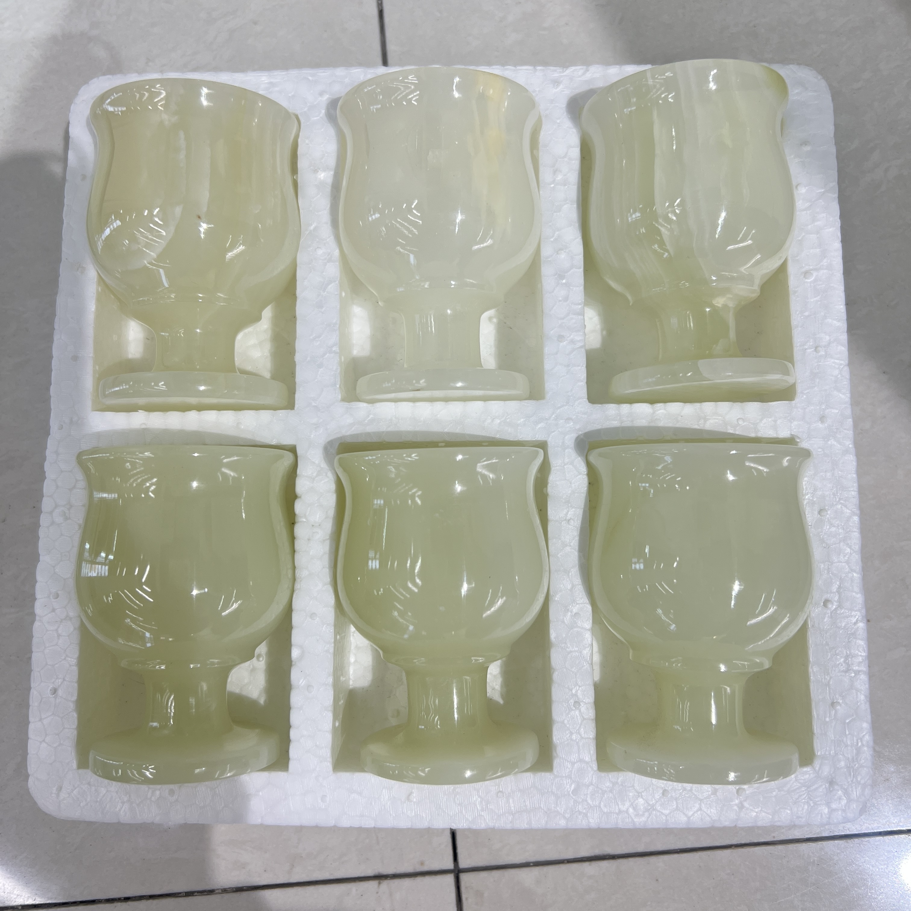 巴基斯坦玉杯#新品上架#酒具白酒具红酒杯一体成型白酒具酒杯摆件冰杯白酒杯酒杯摆件详情图2