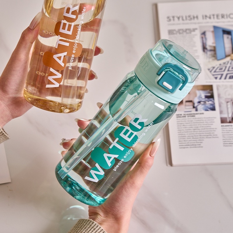 2026 New style straw water cup, portable water bottle for boys and girls, sporty style, high-temperature resistant, shock-resistant, fashionable space cup, other 660MLTY-0998-493 pic 11
