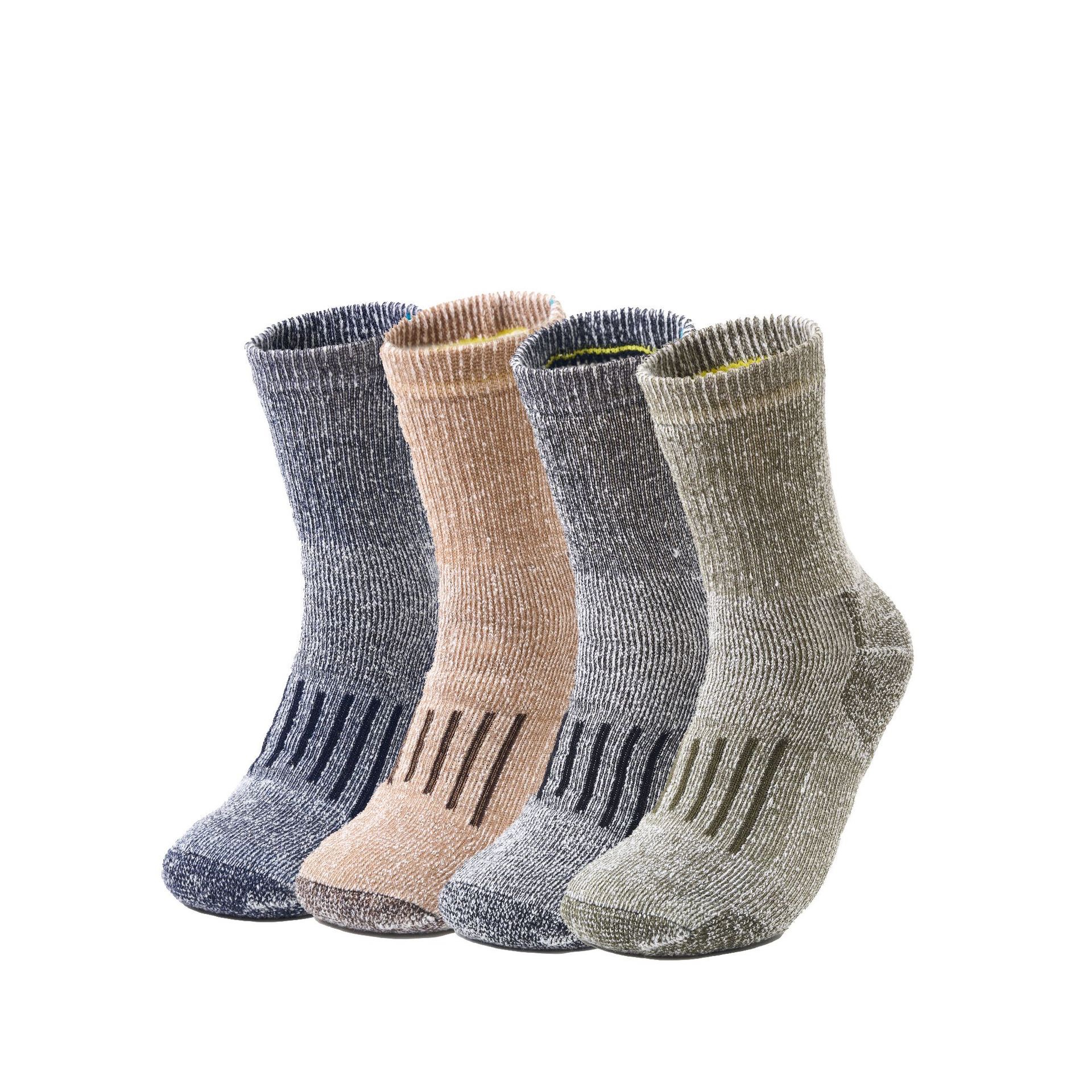 North American style Merino wool full-loop men's socks, 108-needle thick knitted long rubber band mid-calf men's socks Item Picture