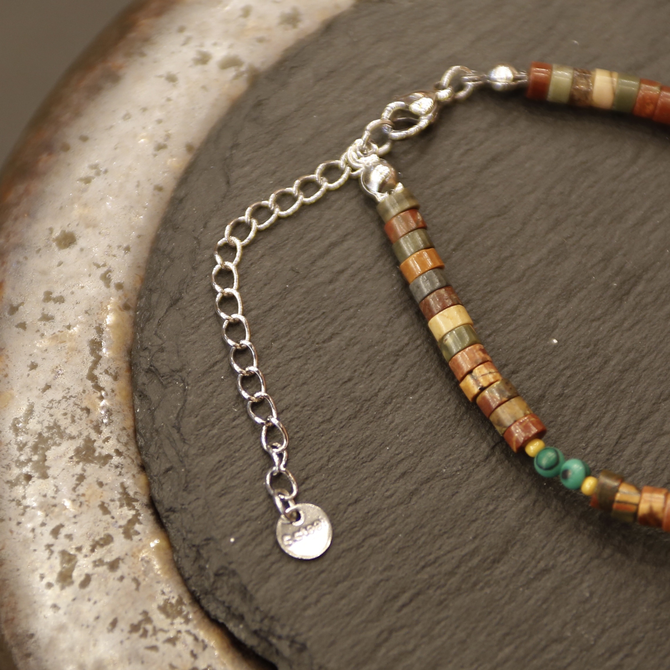 洒金葫芦陶瓷手链（绿色）详情图4