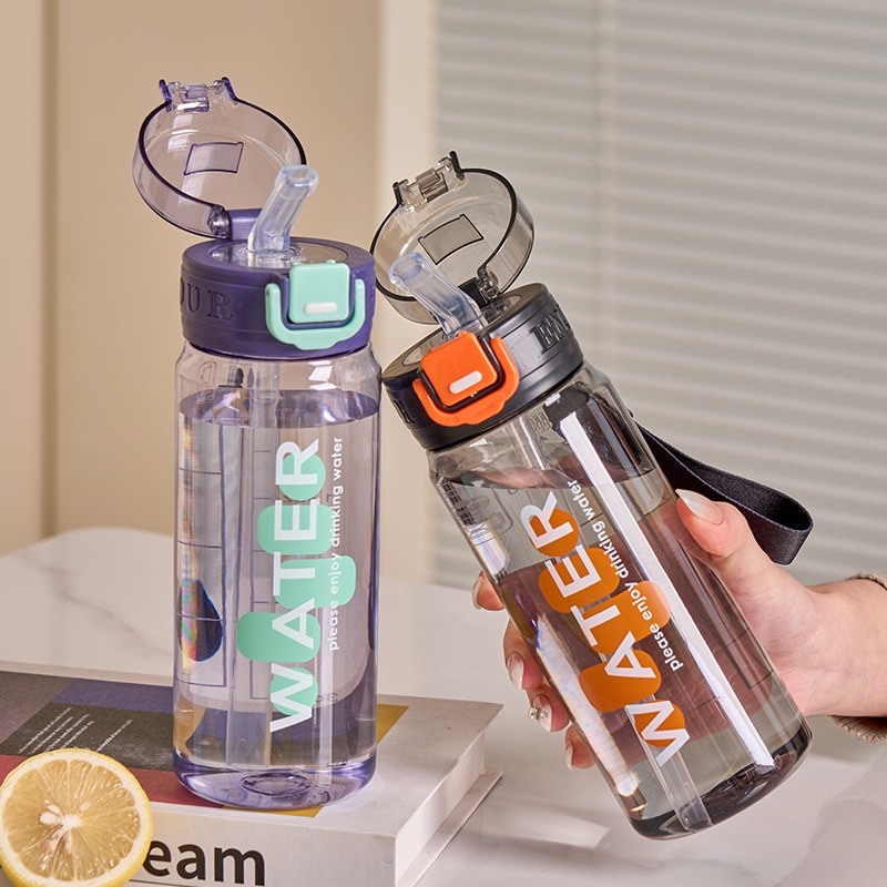 2026 New style straw water cup, portable water bottle for boys and girls, sporty style, high-temperature resistant, shock-resistant, fashionable space cup, other 660MLTY-0998-493 pic 5