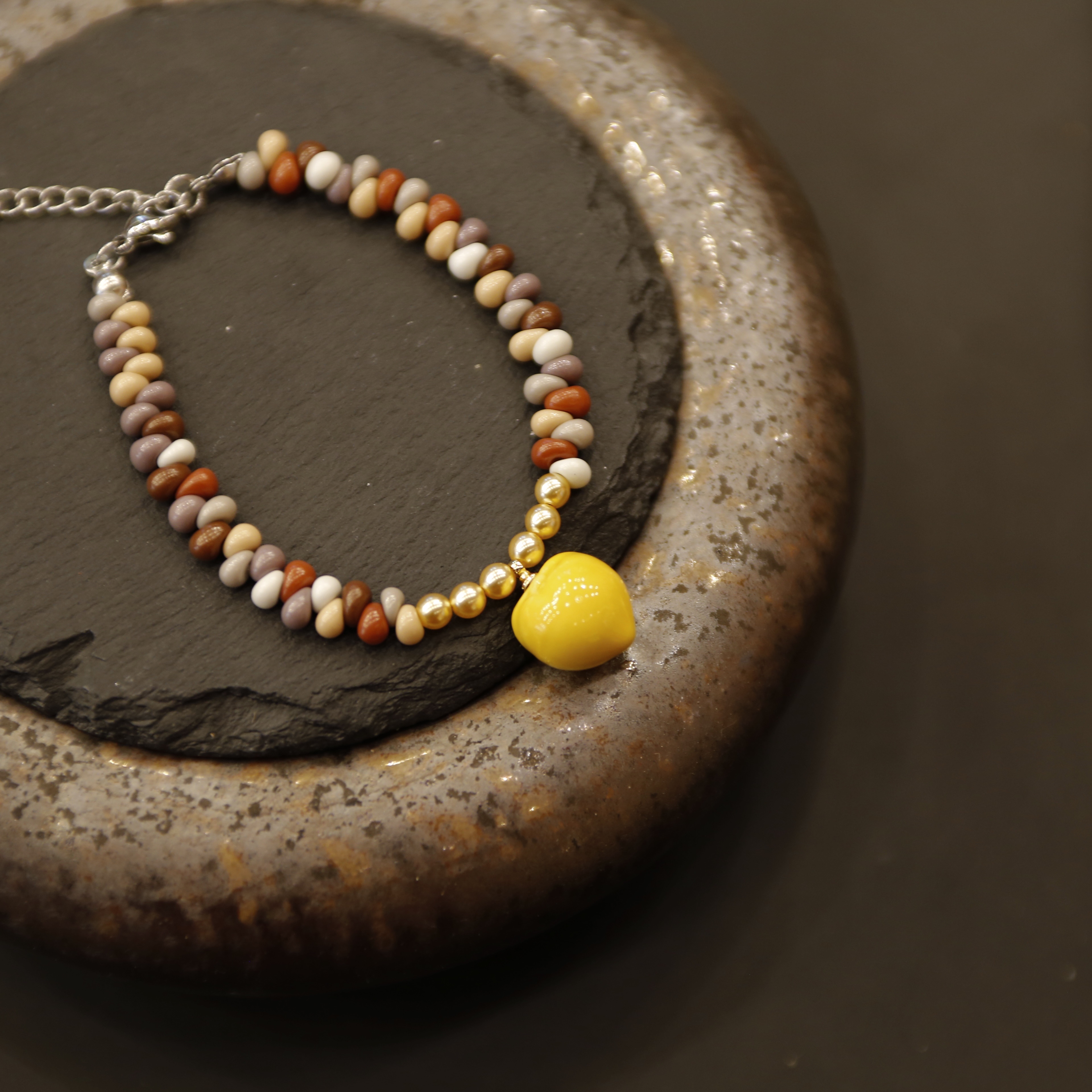 福寿桃陶瓷手链